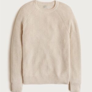 J. Crew Men's Cream Crewneck Sweater